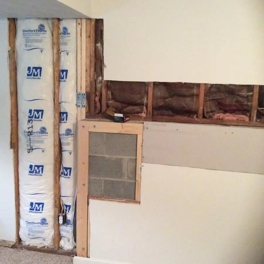 Wall insulation replacement during Contents Cleaning & Restoration in Prichard
